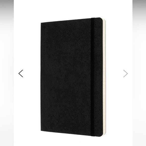 NIB Moleskine Limited Collection Leather Large Ruled Soft Cover Notebook Black - Picture 2 of 6